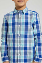 Load image into Gallery viewer, Redtag-Mint-Long-Sleeve-Check-Shirt-Boys-Shirts,-Colour:Mint,-Filter:Boys-(2-to-8-Yrs),-New-In,-New-In-BOY,-Non-Sale,-S22B,-Section:Kidswear-Boys-2 to 8 Years