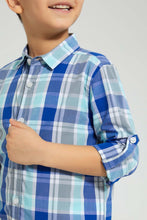 Load image into Gallery viewer, Redtag-Mint-Long-Sleeve-Check-Shirt-Boys-Shirts,-Colour:Mint,-Filter:Boys-(2-to-8-Yrs),-New-In,-New-In-BOY,-Non-Sale,-S22B,-Section:Kidswear-Boys-2 to 8 Years