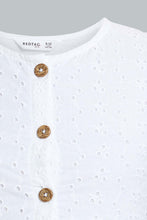 تنزيل الصورة على معرض الصور، Redtag-White-Chiffly-Dress-Dresses-Senior-Girls-9 to 14 Years
