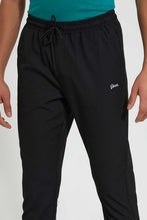 Load image into Gallery viewer, Redtag-Black-Plain-Pull-On-Casual-Trouser-Trousers-Senior-Boys-9 to 14 Years