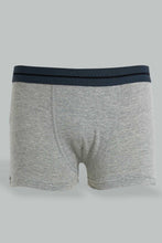 Load image into Gallery viewer, Redtag-Bsr-3-Pc-Pack-Boxer-Short-(Black/Grey-Mel/Burgundy)-Boxers-Senior-Boys-9 to 14 Years