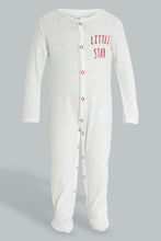 تنزيل الصورة على معرض الصور، Redtag-Blue-And-White-Mummys-Little-Sunshine-Sleepsuit-Sleepsuits-Baby-0 to 12 Months