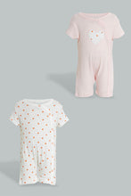 تنزيل الصورة على معرض الصور، Redtag-Red-And-Pink-Distsy-Floral-Romper-Rompers-Baby-0 to 12 Months