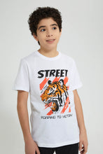 تنزيل الصورة على معرض الصور، Redtag-White-Tiger-Night-Suit-Pyjama-Sets-Senior-Boys-9 to 14 Years