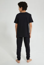 تنزيل الصورة على معرض الصور، Redtag-Black-Under-Control-Night-Suit-Pyjama-Sets-Senior-Boys-9 to 14 Years