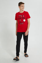 تنزيل الصورة على معرض الصور، Redtag-Red-Slam-Dunk-3Pc-Night-Suit-Pyjama-Sets-Senior-Boys-9 to 14 Years