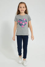 تنزيل الصورة على معرض الصور، Redtag-Grey-Heart-Print-T-Shirt-Colour:Grey,-Filter:Girls-(2-to-8-Yrs),-Girls-T-Shirts,-New-In,-New-In-GIR,-Non-Sale,-S22B,-Section:Kidswear,-TBL-Girls-2 to 8 Years