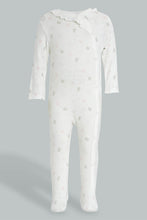 تنزيل الصورة على معرض الصور، Redtag-White-And-Pink-Frill-Sleep-Suit-Sleepsuits-Baby-0 to 12 Months