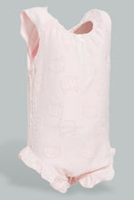 Load image into Gallery viewer, Redtag-Pink-Jacquard-Romper-Colour:Pink,-Filter:Baby-(0-to-12-Mths),-NBG-Rompers,-New-In,-New-In-NBG,-Non-Sale,-S22B,-Section:Kidswear-Baby-0 to 12 Months