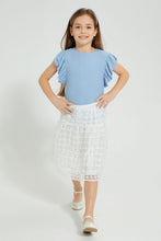 تنزيل الصورة على معرض الصور، Redtag-Sky-Blue-Rib-Fabric-Frill-Sleeve-T-Shirt-Colour:Sky-Blue,-Filter:Girls-(2-to-8-Yrs),-Girls-T-Shirts,-New-In,-New-In-GIR,-Non-Sale,-S22B,-Section:Kidswear,-TBL-Girls-2 to 8 Years