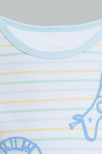 Load image into Gallery viewer, Redtag-Blue-Giraffe-T-Shirt-&-Shorts-Set-Colour:Blue,-Filter:Baby-(0-to-12-Mths),-NBF-Sleepsuits,-New-In,-New-In-NBF,-Non-Sale,-S22B,-Section:Kidswear-Baby-0 to 12 Months