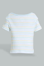 Load image into Gallery viewer, Redtag-Blue-Giraffe-T-Shirt-&-Shorts-Set-Colour:Blue,-Filter:Baby-(0-to-12-Mths),-NBF-Sleepsuits,-New-In,-New-In-NBF,-Non-Sale,-S22B,-Section:Kidswear-Baby-0 to 12 Months