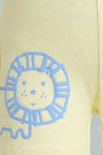 Load image into Gallery viewer, Redtag-Blue-And-Yellow-Lion-T-Shirt-&-Shorts-Set-Colour:Blue,-Filter:Baby-(0-to-12-Mths),-NBF-Sleepsuits,-New-In,-New-In-NBF,-Non-Sale,-S22B,-Section:Kidswear-Baby-0 to 12 Months