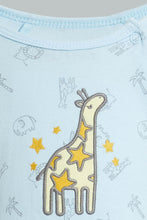 Load image into Gallery viewer, Redtag-Blue-And-Yellow-Lion-T-Shirt-&-Shorts-Set-Colour:Blue,-Filter:Baby-(0-to-12-Mths),-NBF-Sleepsuits,-New-In,-New-In-NBF,-Non-Sale,-S22B,-Section:Kidswear-Baby-0 to 12 Months