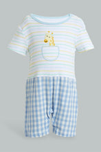 تنزيل الصورة على معرض الصور، Redtag-Blue-Stripe-Romper-Colour:Blue,-Filter:Baby-(0-to-12-Mths),-NBF-Rompers,-New-In,-New-In-NBF,-Non-Sale,-S22B,-Section:Kidswear-Baby-0 to 12 Months