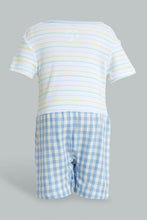 تنزيل الصورة على معرض الصور، Redtag-Blue-Stripe-Romper-Colour:Blue,-Filter:Baby-(0-to-12-Mths),-NBF-Rompers,-New-In,-New-In-NBF,-Non-Sale,-S22B,-Section:Kidswear-Baby-0 to 12 Months
