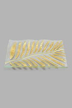 Load image into Gallery viewer, Redtag-Gold-Rectangle-Leaf-Platter-Colour:Gold,-Filter:Home-Dining,-HMW-DIN-Serving-Dish,-New-In,-New-In-HMW-DIN,-Non-Sale,-S22A,-Section:Homewares-Home-Dining-