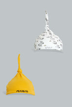 تنزيل الصورة على معرض الصور، Redtag-White-And-Grey-Peanut-2-Piece-Packhat-Hats-Baby-0 to 12 Months