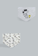 تنزيل الصورة على معرض الصور، Redtag-White-Peanut-2-Piece-Pack-Bibs-Bibs-Baby-0 to 12 Months