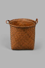 Load image into Gallery viewer, Redtag-Brown-Round-Laundry-Hamper-(Medium)-Laundry-Hampers-Home-Bathroom-