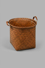 Load image into Gallery viewer, Redtag-Brown-Round-Laundry-Hamper-(Medium)-Laundry-Hampers-Home-Bathroom-