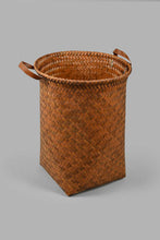 Load image into Gallery viewer, Redtag-Brown-Round-Laundry-Hamper-(Large)-Laundry-Hampers-Home-Bathroom-