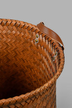 Load image into Gallery viewer, Redtag-Brown-Round-Laundry-Hamper-(Large)-Laundry-Hampers-Home-Bathroom-