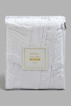 تنزيل الصورة على معرض الصور، Redtag-White-Sheared-Stripe-Bath-Robe-Bathrobes-Home-Bathroom-