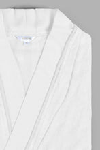 تنزيل الصورة على معرض الصور، Redtag-White-Sheared-Stripe-Bath-Robe-Bathrobes-Home-Bathroom-