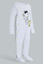 تنزيل الصورة على معرض الصور، Redtag-White-And-Grey-Peanut-2-Piece-Pack-Sleep-Suit-Sleepsuits-Baby-0 to 12 Months