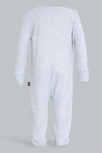 تنزيل الصورة على معرض الصور، Redtag-White-And-Grey-Peanut-2-Piece-Pack-Sleep-Suit-Sleepsuits-Baby-0 to 12 Months