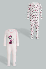 تنزيل الصورة على معرض الصور، Redtag-Pink-Minnie-Mouse-2-Piece-Pack-Sleep-Suit-Sleepsuits-Baby-0 to 12 Months