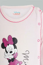 تنزيل الصورة على معرض الصور، Redtag-Pink-Minnie-Mouse-2-Piece-Pack-Sleep-Suit-Sleepsuits-Baby-0 to 12 Months