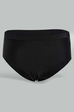 Load image into Gallery viewer, Redtag-Black/Beige/White-Plain-Boyleg-Brief-Briefs-Boyleg-Women's-0