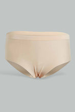 Load image into Gallery viewer, Redtag-Black/Beige/White-Plain-Boyleg-Brief-Briefs-Boyleg-Women's-0