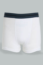 Load image into Gallery viewer, Redtag-Bsr-3-Pc-Pack-Boxer-Short-(Black/Grey-Mel/White)-Boxers-Senior-Boys-9 to 14 Years