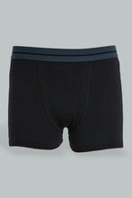 Load image into Gallery viewer, Redtag-Bsr-3-Pc-Pack-Boxer-Short-(Black/Grey-Mel/White)-Boxers-Senior-Boys-9 to 14 Years