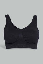 Load image into Gallery viewer, Redtag-Black/Pink-Plain-Padded-Comfort-Bra-(2-Pack)-Category:Bras,-Colour:Assorted,-Filter:Women's-Clothing,-New-In,-New-In-Women-APL,-Non-Sale,-S22D,-Section:Women,-Women-Bras-Women's-