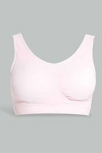 Load image into Gallery viewer, Redtag-Black/Pink-Plain-Padded-Comfort-Bra-(2-Pack)-Category:Bras,-Colour:Assorted,-Filter:Women's-Clothing,-New-In,-New-In-Women-APL,-Non-Sale,-S22D,-Section:Women,-Women-Bras-Women's-