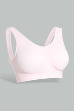 Load image into Gallery viewer, Redtag-Black/Pink-Plain-Padded-Comfort-Bra-(2-Pack)-Category:Bras,-Colour:Assorted,-Filter:Women's-Clothing,-New-In,-New-In-Women-APL,-Non-Sale,-S22D,-Section:Women,-Women-Bras-Women's-