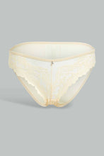 Load image into Gallery viewer, Redtag-Mint/Yellow-Plain-Lace-Bikini-Brief-(2-Pack)-Briefs-Bikini-Women's-