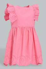 تنزيل الصورة على معرض الصور، Redtag-Pink-Schiffli-Tank-Straps-With-Ruffle-Sleeve-And-Scallop-Hem-Colour:Pink,-Filter:Infant-Girls-(3-to-24-Mths),-Infant-Girls-Dresses,-New-In,-New-In-ING,-Non-Sale,-S22B,-Section:Kidswear-Infant-Girls-3 to 24 Months