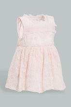 Load image into Gallery viewer, Redtag-Pink-Embroideredroidered-Mesh-Dress-Colour:Pink,-Filter:Baby-(0-to-12-Mths),-NBG-Dresses,-New-In,-New-In-NBG,-Non-Sale,-S22B,-Section:Kidswear-Baby-0 to 12 Months