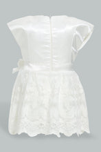 تنزيل الصورة على معرض الصور، Redtag-White-Lilac-Frill-Dress-Colour:White,-Filter:Baby-(0-to-12-Mths),-NBF-Dresses,-New-In,-New-In-NBF,-Non-Sale,-S22B,-Section:Kidswear-Baby-0 to 12 Months