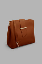 Load image into Gallery viewer, Redtag-Tan-Bucket-Crossbody-Bag-Cross-Body-Bags-Women-