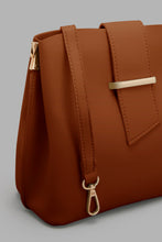 Load image into Gallery viewer, Redtag-Tan-Bucket-Crossbody-Bag-Cross-Body-Bags-Women-