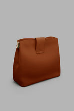 Load image into Gallery viewer, Redtag-Tan-Bucket-Crossbody-Bag-Cross-Body-Bags-Women-