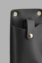 Load image into Gallery viewer, Redtag-Black-Mobile-Pouches-Colour:Black,-Filter:Women's-Accessories,-New-In,-New-In-Women-ACC,-Non-Sale,-S22A,-Women-Handbags-Women-