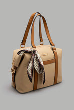 Load image into Gallery viewer, Redtag-Tan-Textured-Day-Bag-Day-Bags-Women-