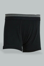 Load image into Gallery viewer, Black Boxer Short For Boys (Pack of 3)